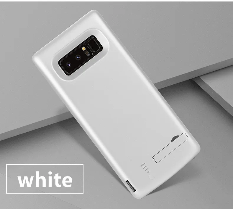 Чехол для зарядного устройства 6500 мАч для samsung Galaxy Note 8, мягкий чехол из ТПУ для зарядки телефона, для samsung Note 8, чехол для аккумулятора - Цвет: white 6500mah  note8