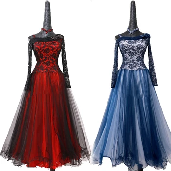 

Festival Clothing For Women Lace Ballroom Dance Competition Dresses Practice Exercise Stage Perform Ballroom Dress BL1160