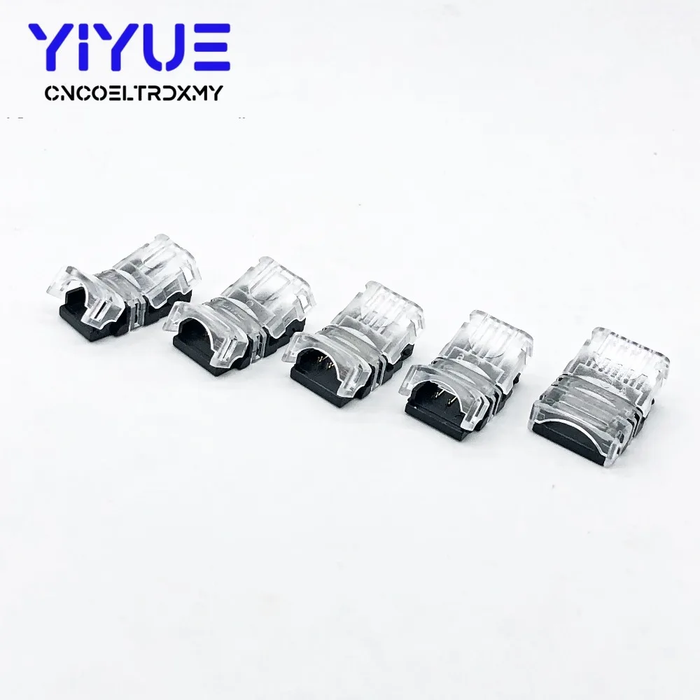 5pcs/lot 2pin 3pin 4pin 5pin LED Strip Connector for Single RGB RGBW Color 3528 5050 LED Strip to Wire Connection Use Terminals