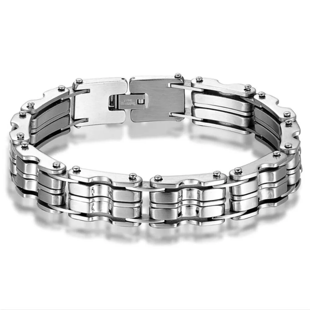 Mimeng Titanium Jewelry Titanium Bike Chain Bracelet for Men Personality Titanium Bracelet Sport Gift for Boy Friend boys-bike : image Mimeng Titanium Jewelry Titanium Bike Chain Bracelet for Men Personality Titanium Bracelet Sport Gift for Boy Friend boys-bike