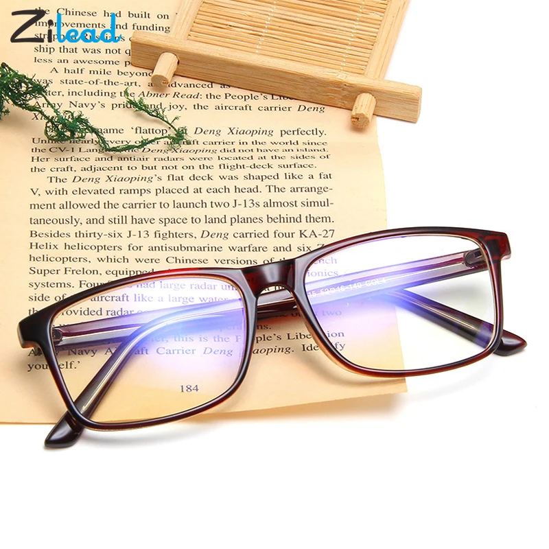 

Zilead Korean Square Anti Blue Light Plain Glasses Women&Men Optical Spectacle Glasses Myopia Eyeglasses Frames For Female&Male