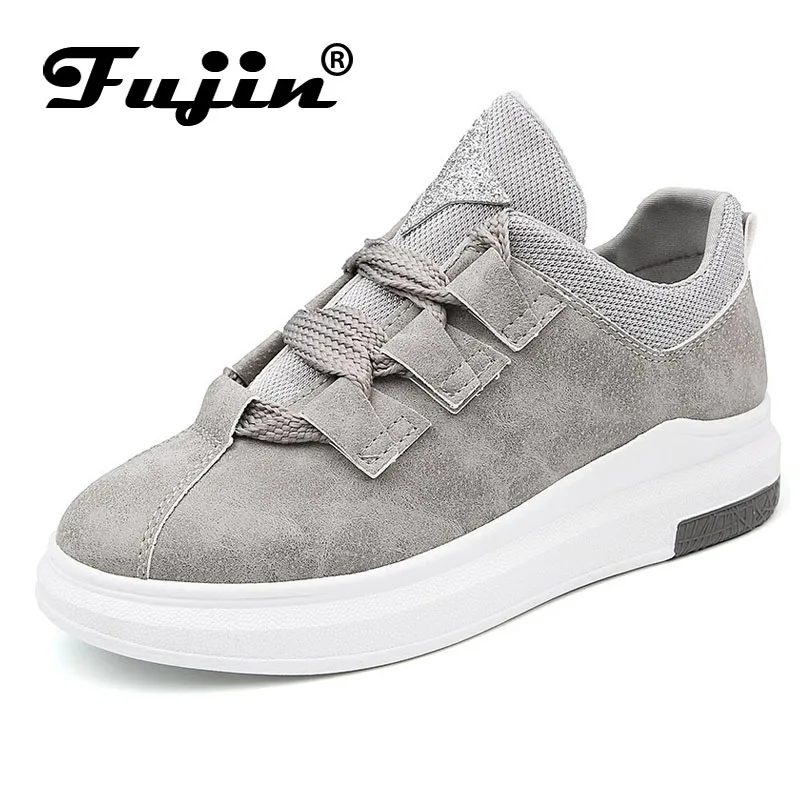 Fujin/ Модные дышащие женские кроссовки; женская повседневная обувь; удобные кроссовки на платформе для студентов; сезон весна