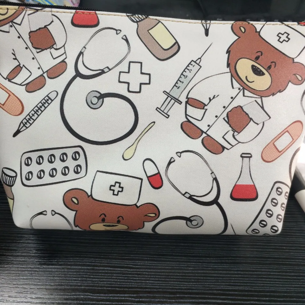 Zipper Feminino Bolsa Pequena Bolsa de Cosméticos
