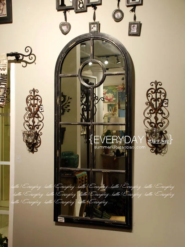 American Neo Clical Iron Black Floor Mirror Full Length American Neo Clical Iron Black Floor