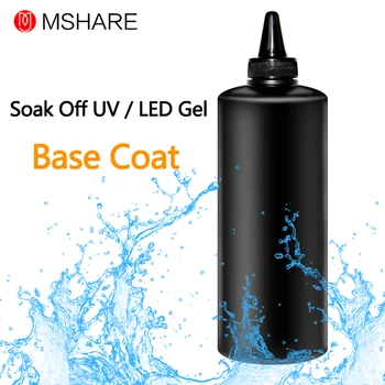 

MSHARE 1KG No Smell Base Coat Gel Nail Polish Soak Off Long Lasting Gel Varnish UV LED Nail Gel Lacquer