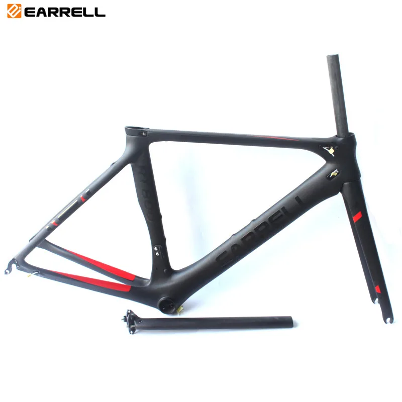 

EARRELL Newest carbon road frame super light DI2 carbon road bike frame with fork+headset+seatpost+clamp bicicleta carbon frame