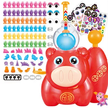 

Children's Inflator Set DIY Fun Balloon Inflator Creative Inflating Machine for Kids Assembled Sticky Inflatable Animal Toy New