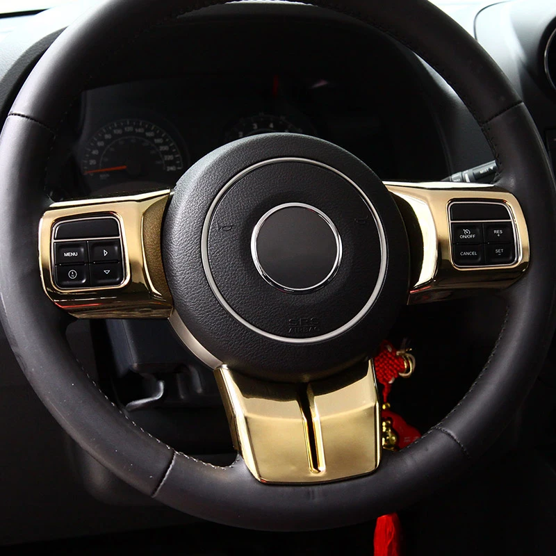 ABS Golden Chrome Covers for Jeep Wrangler JK Chro...