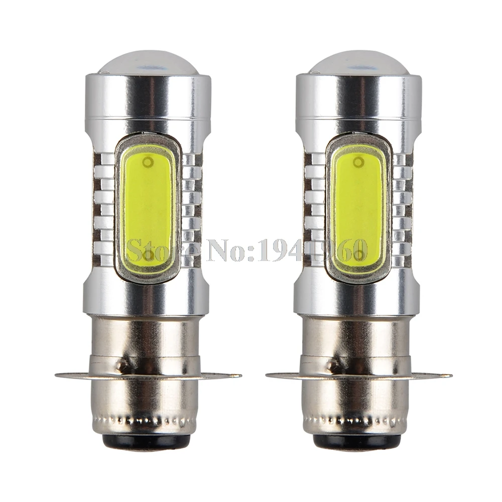NICENC 6000K Xenon White LED Bulb 12V Headlight Lamp For Kawasaki Bayou