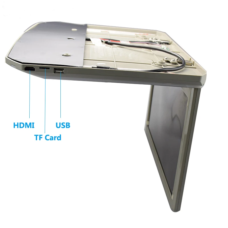 Caroad монитор телевизора в автомобиль 15,6 дюймов HD 1080P Цифровая сенсорная кнопка MP5 плеер с HDMI/USB/SD/FM передатчик монитор с креплением на крышу
