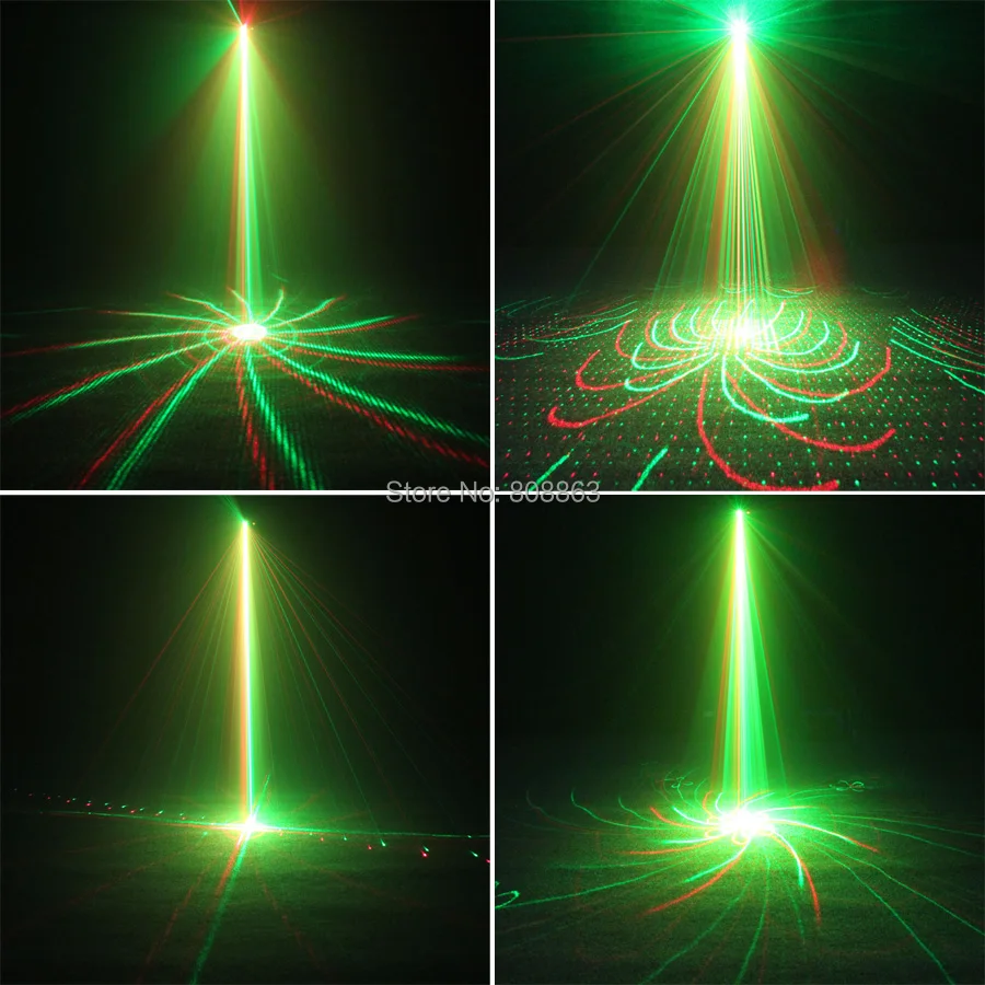 ESHINY дистанционный Мини R& G Лазерный 32 узора проектор DJ танец диско бар семейные вечерние Рождественский сценический светильник ing Effect светильник Show N7T165