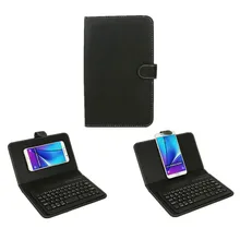 Keyboard Case for Iphone 7 Plus Tablet PC General Bluetooth 3.0 Wireless Phone Leather Cover Case for Samsung With Sucker SL153