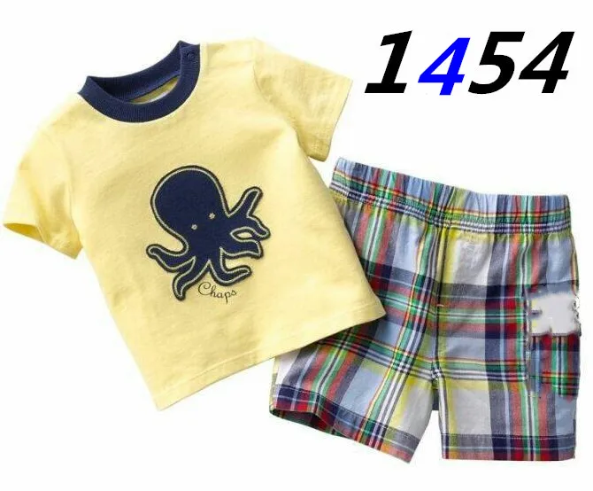 Г., летняя детская пижама, белье для детей, комплект, футболка с короткими рукавами и штаны, пижамы, Детская Хлопковая пижама, Детская Пижама, комплекты - Цвет: color at picture
