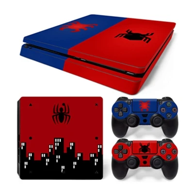 Человек-паук кожа для Playstation 4 PS4 Slim Skins наклейка для консоли контроллер Play станция 4 SLIM Виниловые Наклейки Обложка протектор - Цвет: TN-PS4Slim-2007