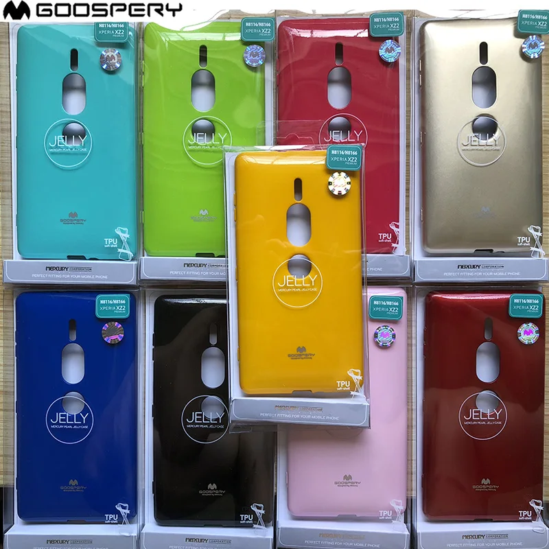 

Original Mercury Goospery Soft Cover Shockproof Slim Pearl Jelly Case for Sony Xperia XZ2 Premium