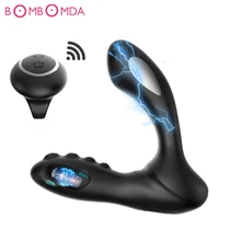 Electric Shock Male Prostate Massager Anal Vibrator For Man Masturbator Dual Motor Wireless Remote Control Adult Sex Toy for Man