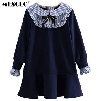 

MESOLO girls dress of new fund of 2018 autumn outfit falbala princess dress female temperament treasure G3002 fishtail