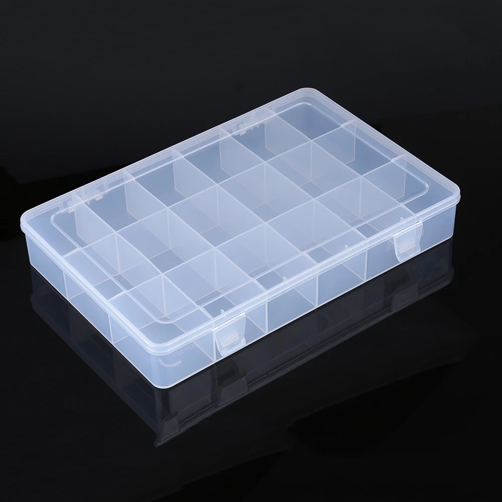 Прозрачный пластиковый ящик для инструментов контейнер электронные компоненты деталей SMD Винт ящик для хранения ювелирных изделий