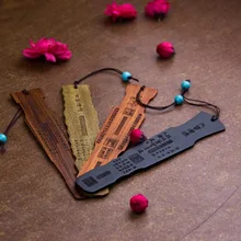 Арфа Дизайн Творческий традиционные деревянные закладки набор с цветной шарик Классический китайский стиль литература подарочный набор 4 шт./компл