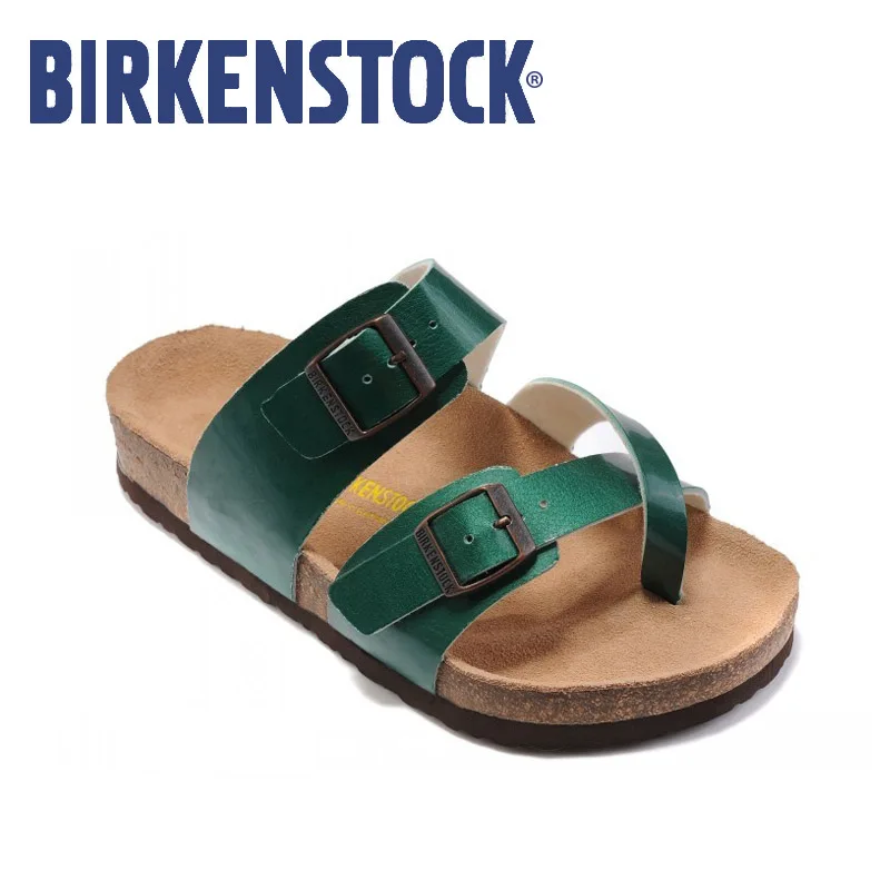 

Birkenstock Sandals Men Women Beach Slippers Birkenstock Mayari Leather Flat Flip Flop Outdoor Sandalias Hombre Mujer EU36-45