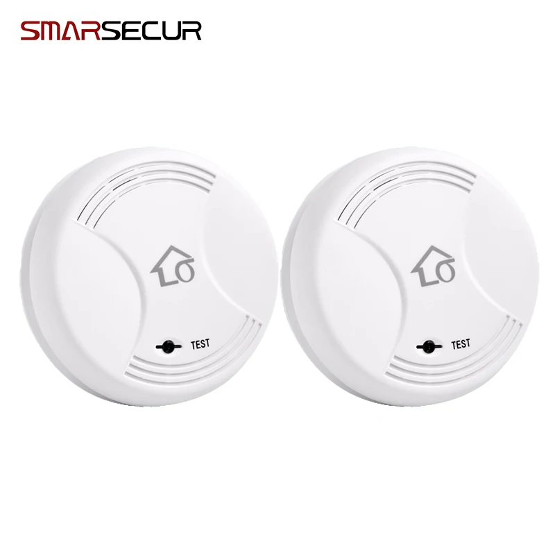 Smarsecur Wireless Fire Protection Smoke Detector Portable Alarm Sensors For G90B plus S4 GSM Home Security Alarm System smoke fire detector alarm