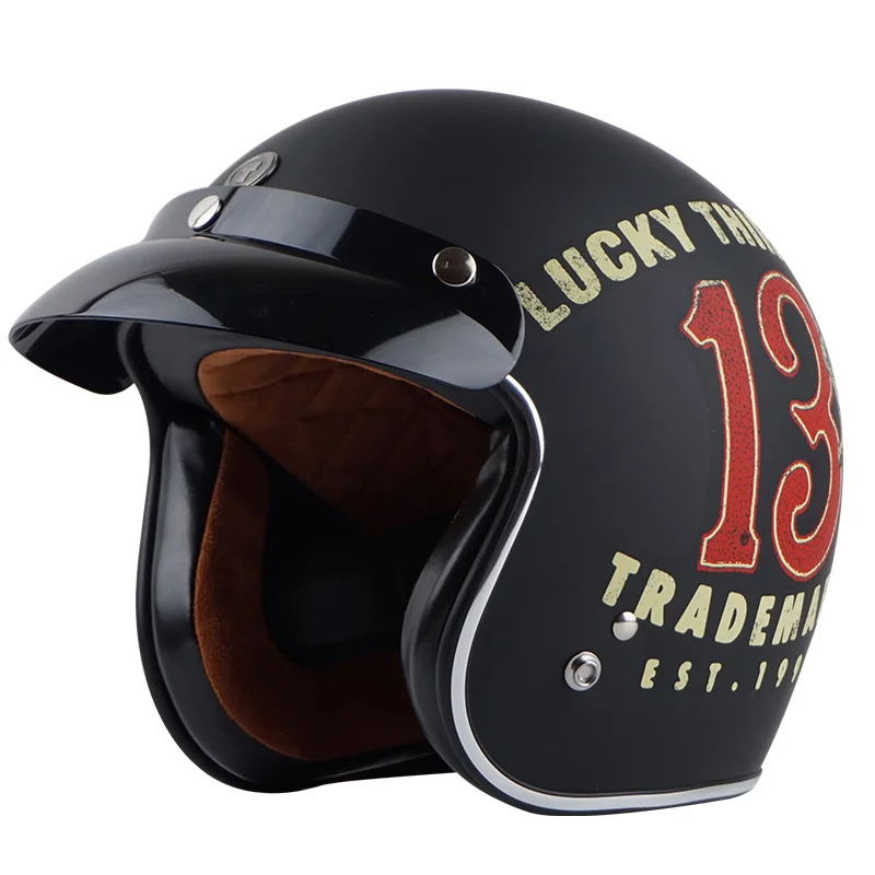 Винтаж TORC T50 Route 66 moto rcycle шлем 3/4 открытый шлем крутой череп moto casco moto cicleta Capacete DOT утвержден - Цвет: 7