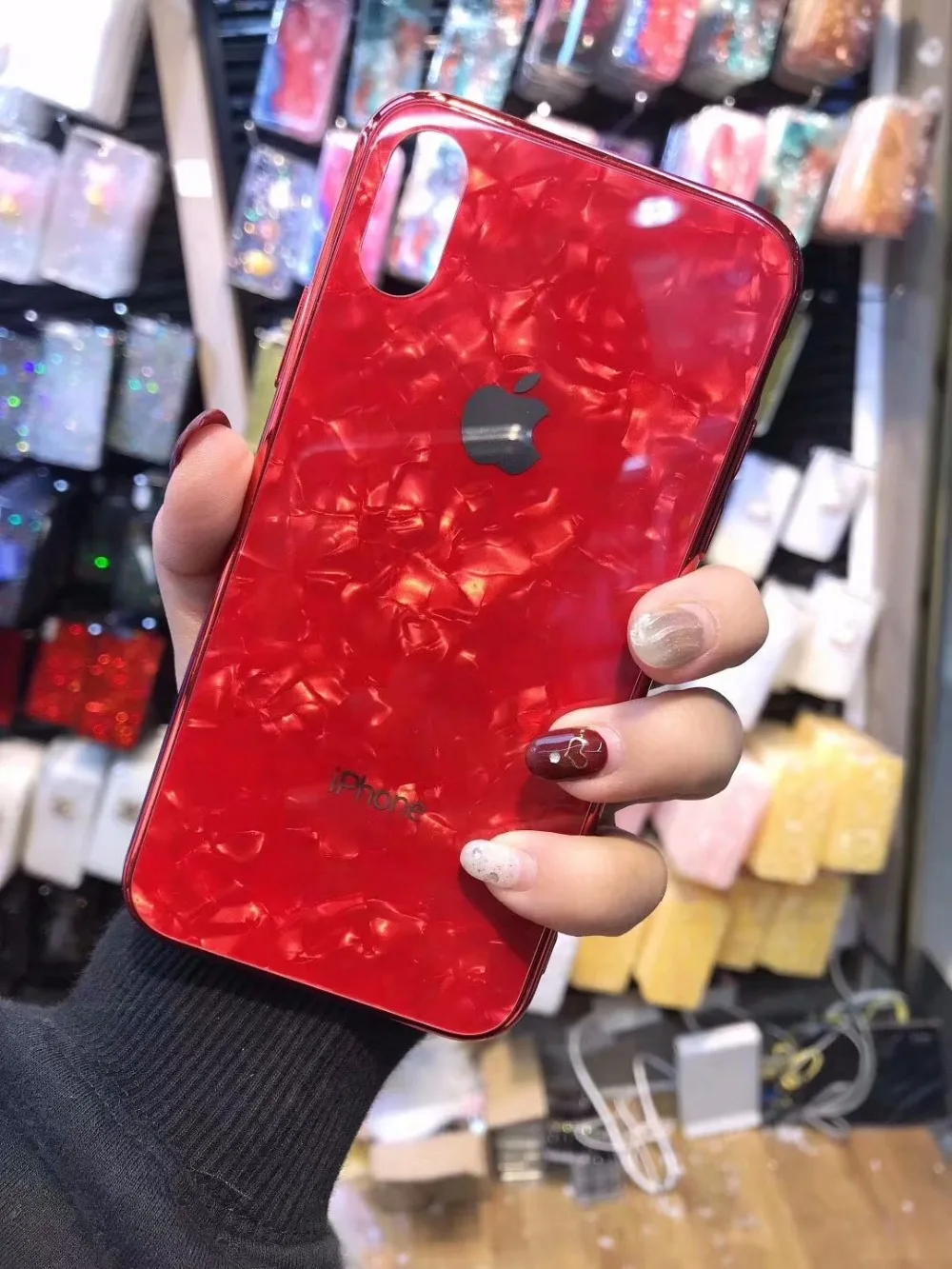 

XINGDUO Tempered Glass Luxury Cover case for iphone X XS XR XS MAX Mobile Phone Cases for iphone 6 6S plus 7 7plus 8 8 Plus