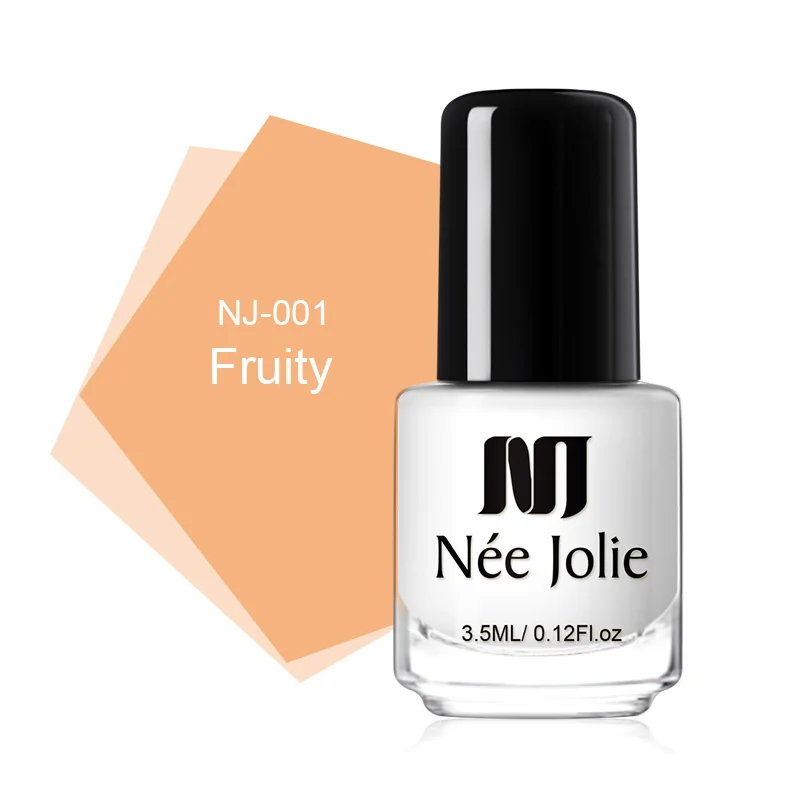 NEE JOLIE 3.5ml Candy Nude Color Nail Polish Fast Dry Semi-transparent Jelly Effect Environmental Nail Varnish - Цвет: Liquid tape NJ-01