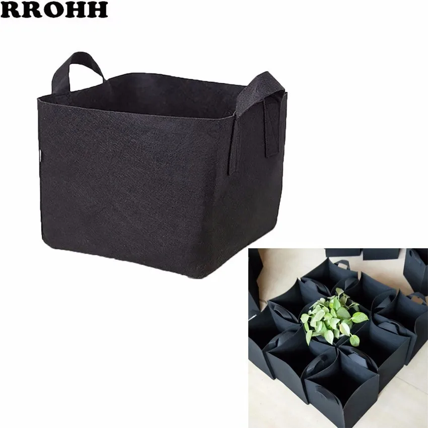

Thicken Quality Plant Bag Grow Bag Non-woven Beauty Planting Bag Square Felt Planting Vegetable Flower Tree Bag Balcony Planting