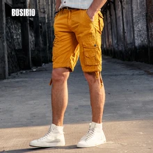 Мужские Военные Тактические карго шорты Хлопок Свободные повседневные Летние Высокое качество армейские Короткие штаны до колен одноцветные 12 цветов FH3231
