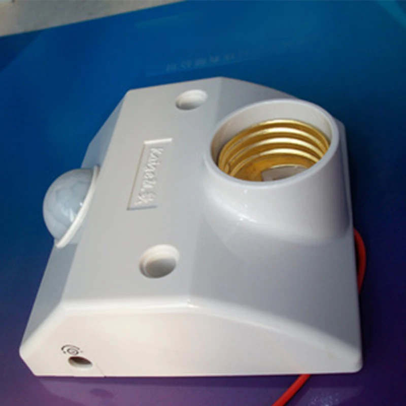 E27 220 В инфракрасный датчик движения автоматический светильник держатель лампы Переключатель 3-80 Вт 5LUX для коридора туалета энергосберегающий светодиодный светильник