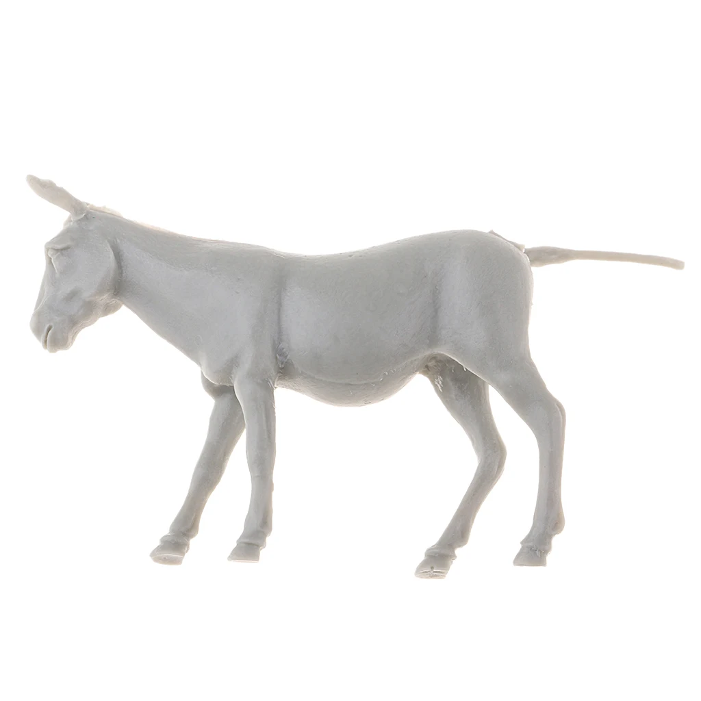 MagiDeal 1/35 Dioramas Accessories Resin Donkey Figurine Model - Resin Scene