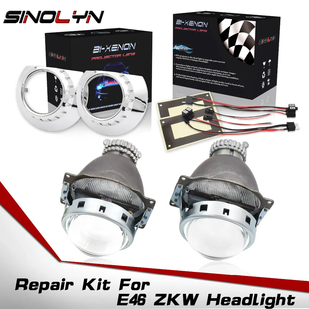 

Bi-xenon Lens Projector Repair Kit For BMW E46 3 Series ZKW D2S Xenon Headlight 1998-2005 HID Lenses Accessories Replacement DIY