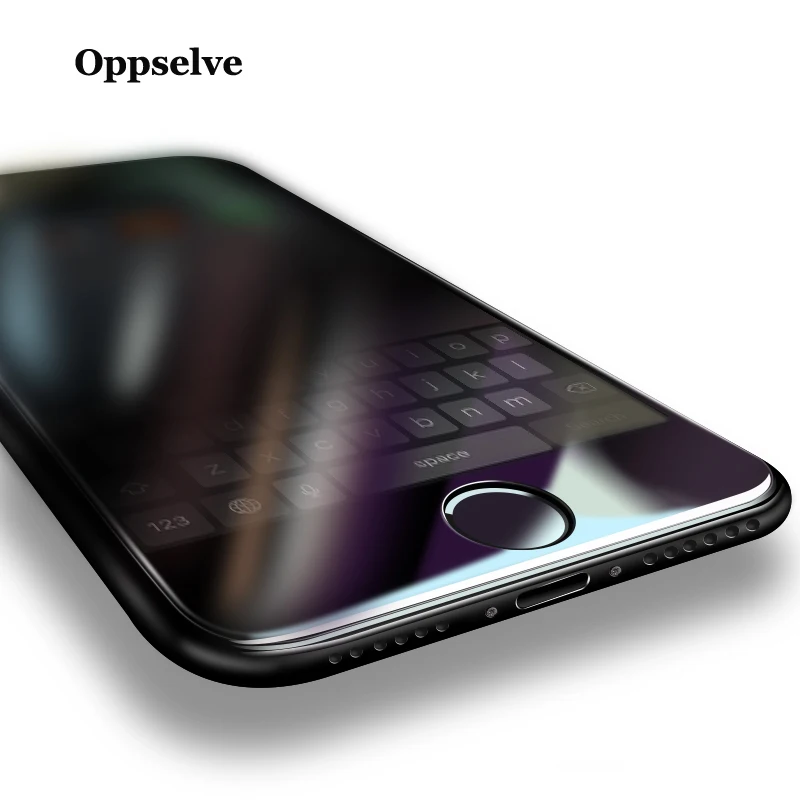 

Oppselve 3D Screen Protector For iPhone 8 7 6 S Plus Anti Peeping Privacy Protective Glass For iPhone Xs Max XR X Tempered Glass