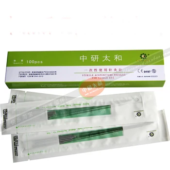 

zhongyantaihe Disposable sterile acupuncture needle for single use long needle 0.35*100mm/0.35*125mm