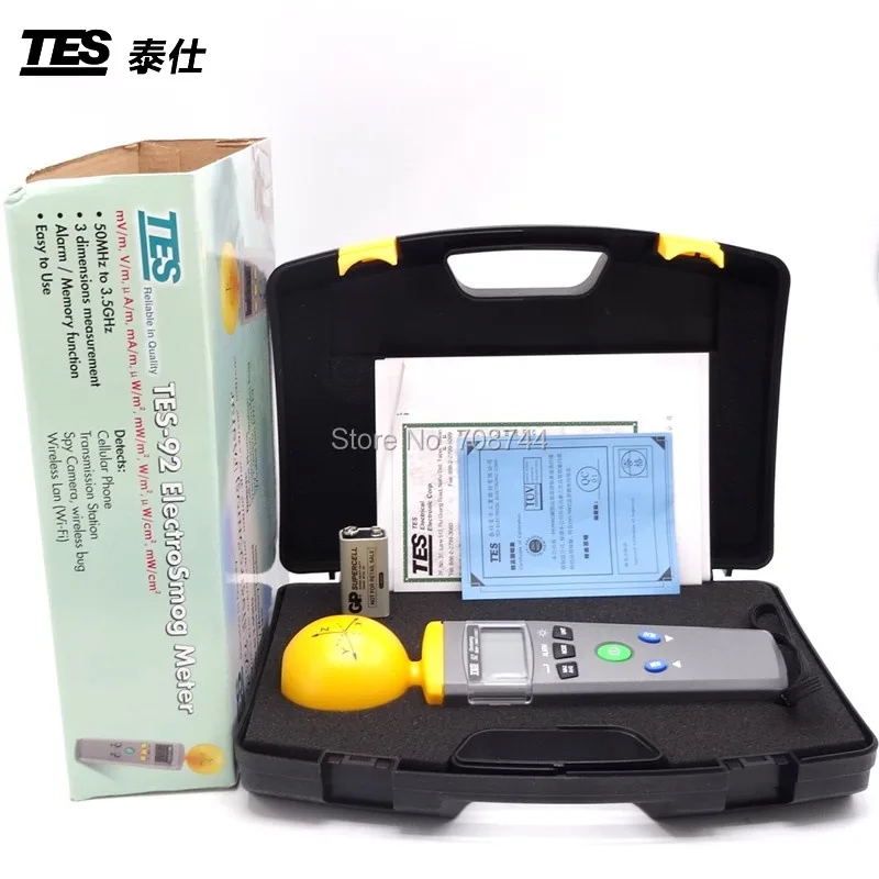 

NEW Original Made in Taiwan TES-92 EMF Meter Triaxial Data Logger The Electromagnetic Radiation Detector TES92