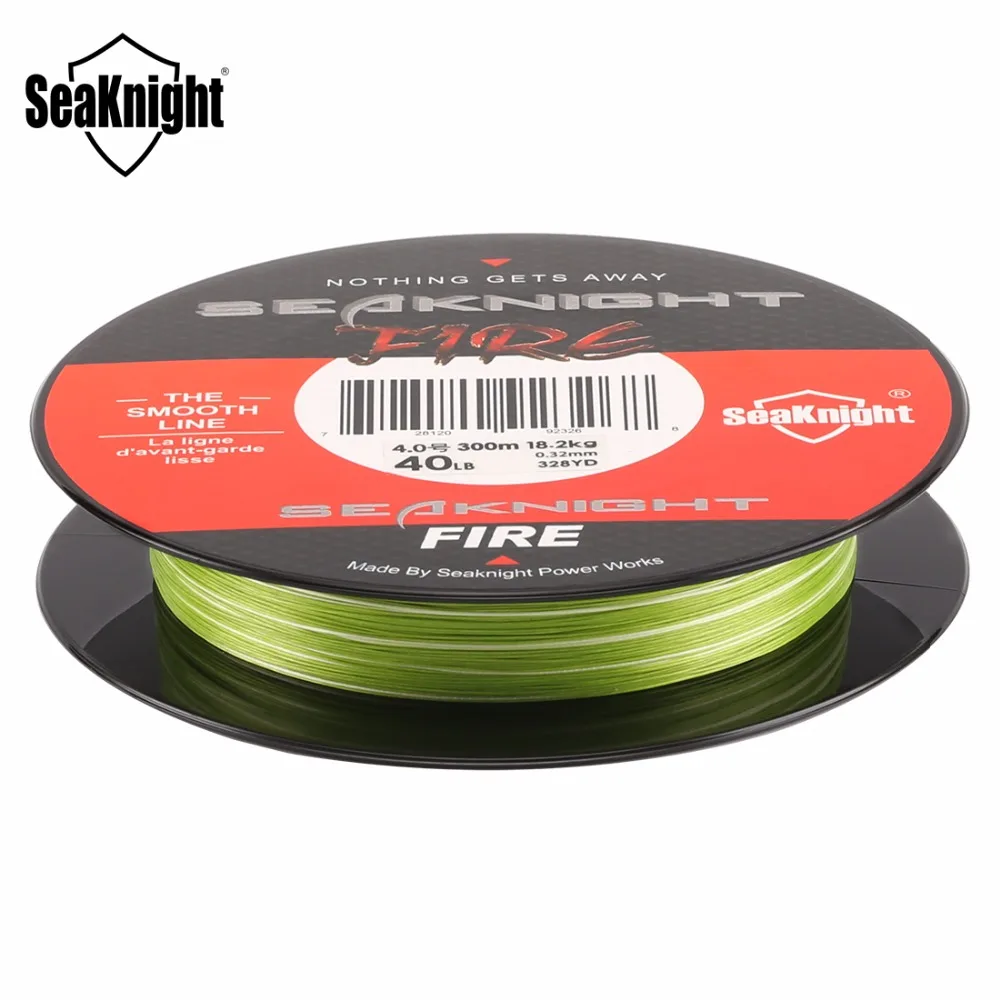 SeaKnight Fire Fishing Line 300 м гладкая супер ПЭ плавающая пресноводная соленая вода 6 40