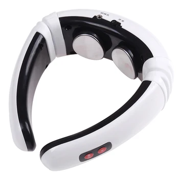

High Quality Electric Pulse Back and Neck Massager Far Infrared Heating Pain Health Care Relaxation Relief Tool