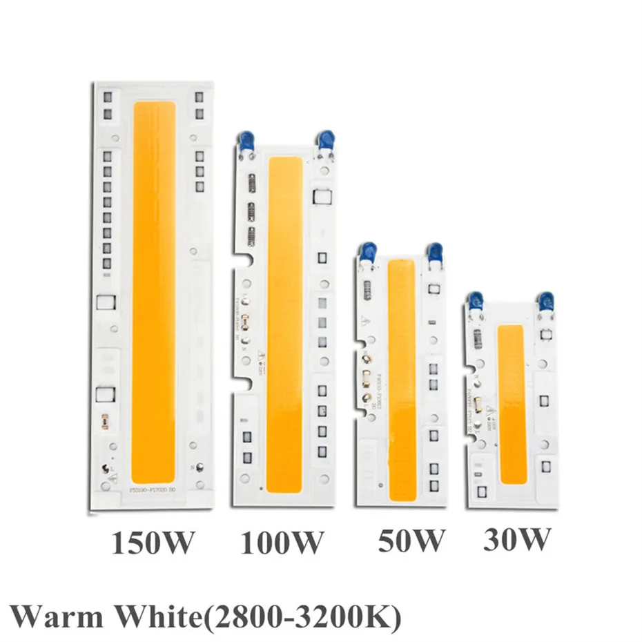 Светодиодный светильник высокой мощности прожектор Smart IC COB Chip AC 110V 220V 240V Led 30W 50W 100W