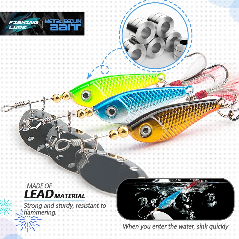 DONQL سبينر ملعقة معدنية الصيد إغراء 13 جرام 16 جرام الترتر Crankbait ملعقة الاصطناعي الطعوم المتذبذب الدورية الطعم مع التريبل السنانير DONQL سبينر ملعقة معدنية الصيد إغراء 13 جرام 16 جرام الترتر Crankbait ملعقة الاصطناعي الطعوم المتذبذب الدورية الطعم مع التريبل السنانير