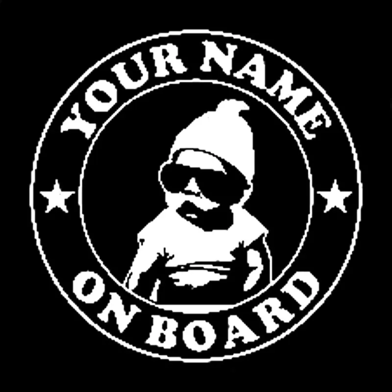 13 5 см * 7 Custom Baby Carlos Hangover милый на доске США Забавный автомобиль Syling украшения для