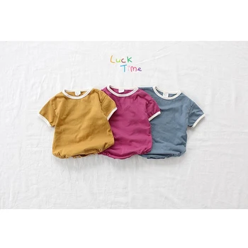 

Summer Boys romper short sleeve infant girls jumpsuit toddler baby clothing set onesie children overalls/baju monyet bayi