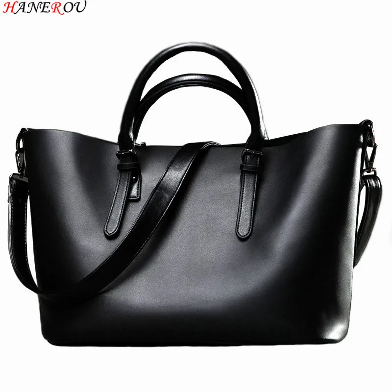 Bolso Mujer Negro 2016 Fashion Women Hobos Bag Ladies Brand Leather Handbags Spring Casual Tote Bag Big Shoulder Bags For Woman