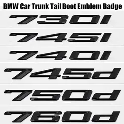 Высокое качество 1 шт. авто эмблема наклейка значок для BMW 7 серии 730i 745i 740i 745d 750d 760d Автомобиль Стайлинг задняя буква наклейка s