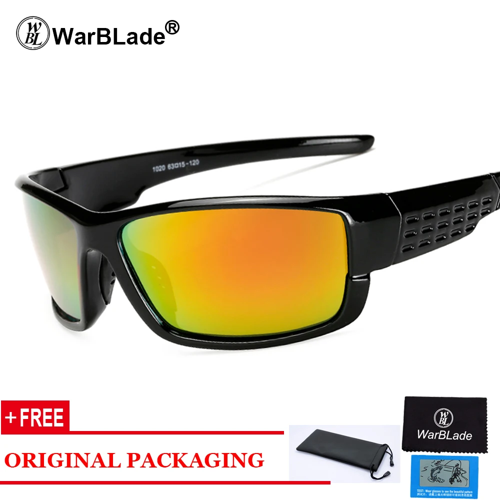 Поляризованные солнцезащитные очки для мужчин, Ретро стиль, зеркальное покрытие, для водителя, антибликовые солнцезащитные очки, UV400, очки для глаз WarBLade