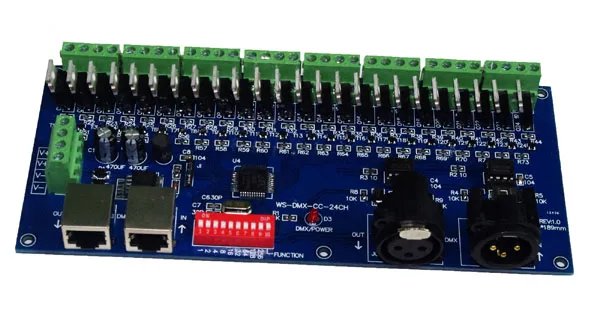 wholesale 1 pcs DMX-CC-24CH 8 groups 24 channel dmx512 XRL 3P led decoder,dimmer, controller,drive for RGB led strip lights wholesale 1 pcs DMX-CC-24CH 8 groups 24 channel dmx512 XRL 3P led decoder,dimmer, controller,drive for RGB led strip lights