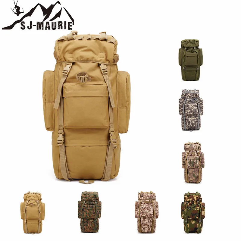 

SJ-Maurie Waterproof Climbing Military Tactical Hiking Backpack Large Capacity Camping Mountaineering Outdoor Travel Backpack