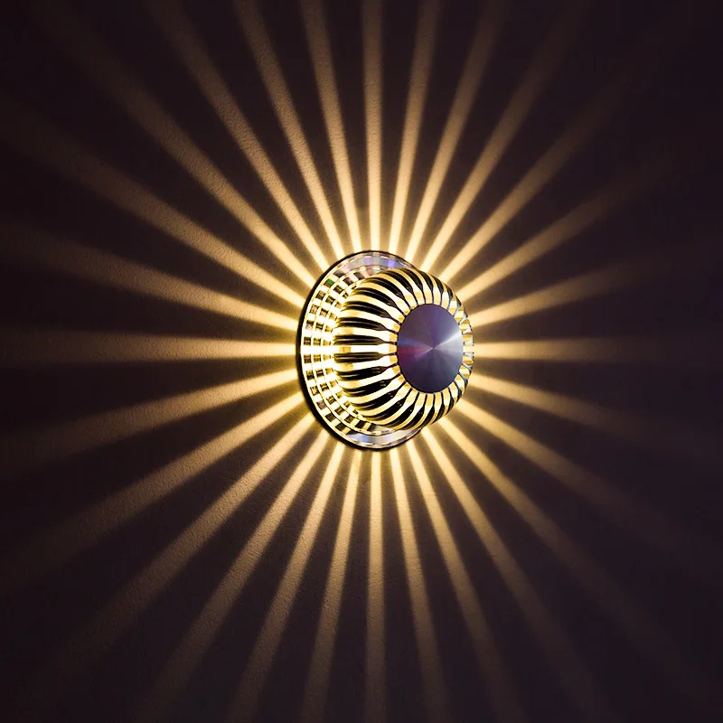 aluminum sconce decorative wall light corner wall lamp 3w ac85 265v