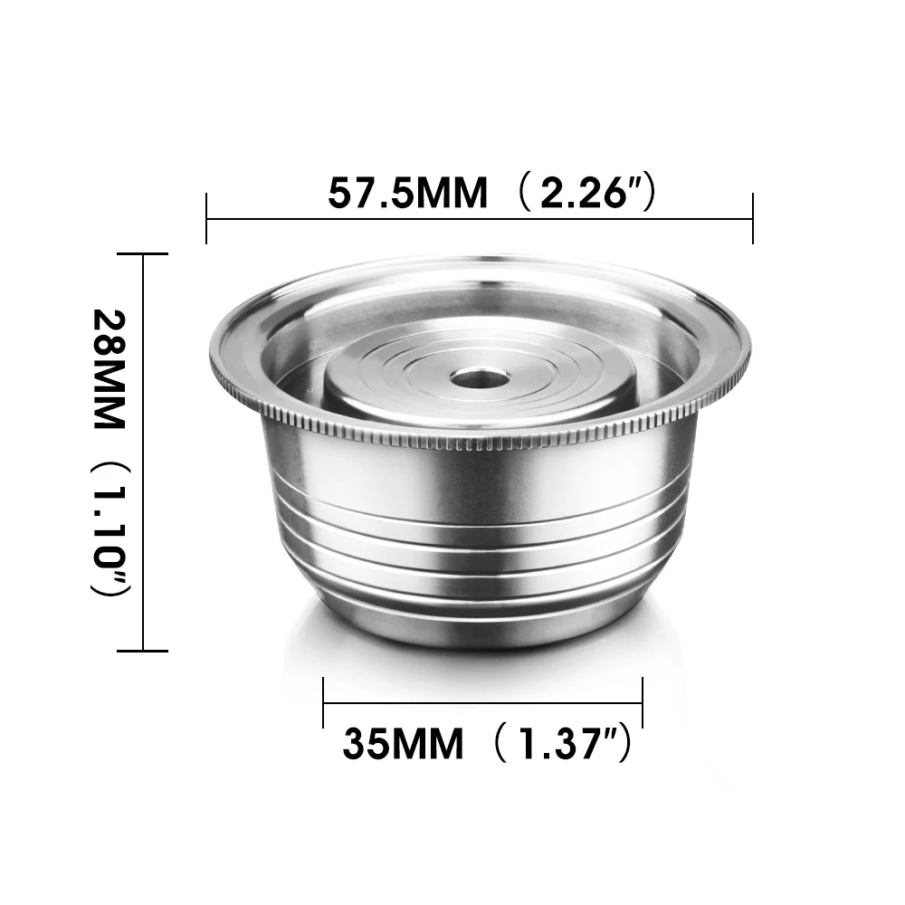 Refillable Coffee Capsule Pod Stainless Steel Coffee Filters For Nespresso Vertuoline GCA1& Delonghi ENV135 Machine