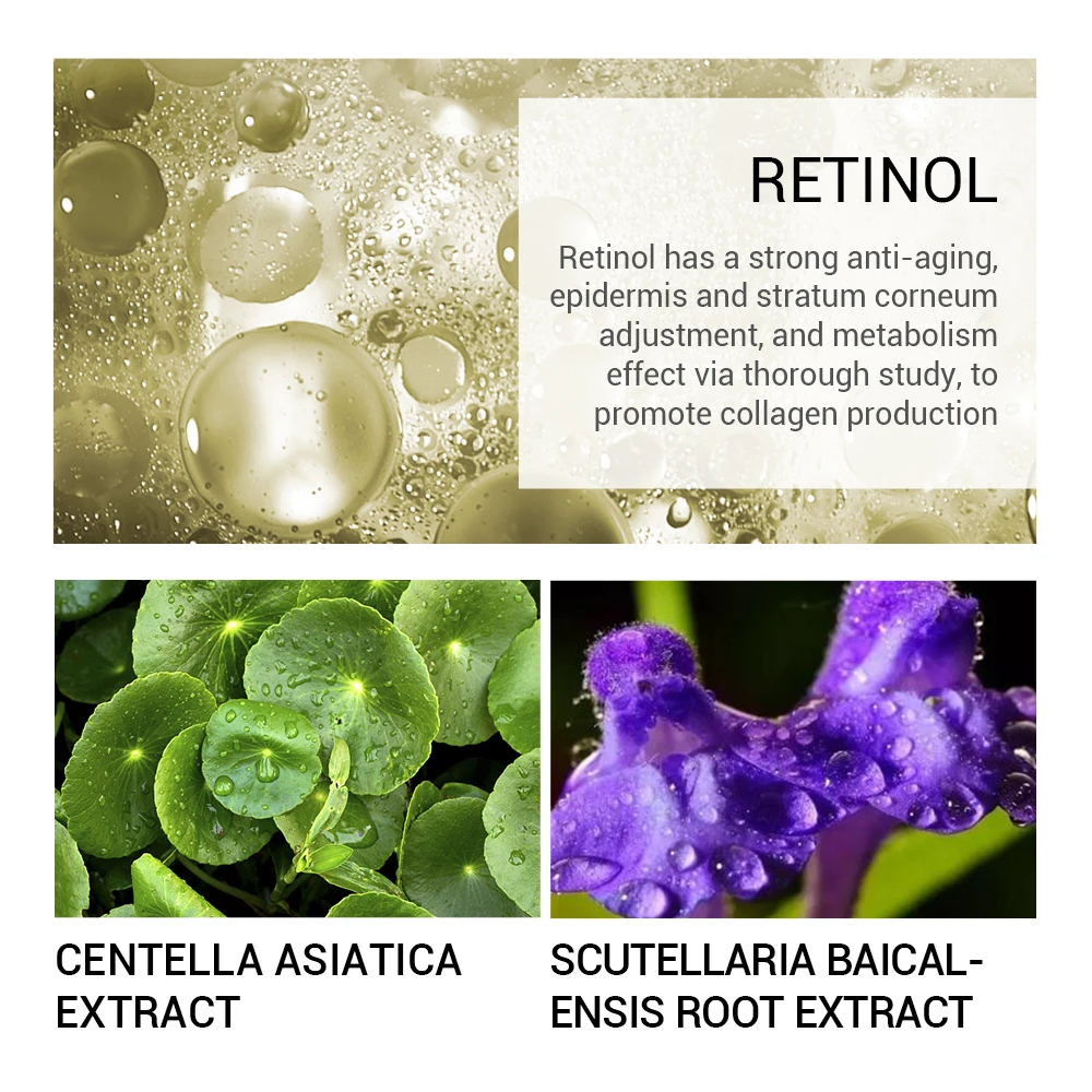 Lanbena Retinol Eye Mask Eye Patch Reduces Dark Circles Ageless Anti-puffiness Lifting Firming Eye Serum Cream Skin Care 50pcs